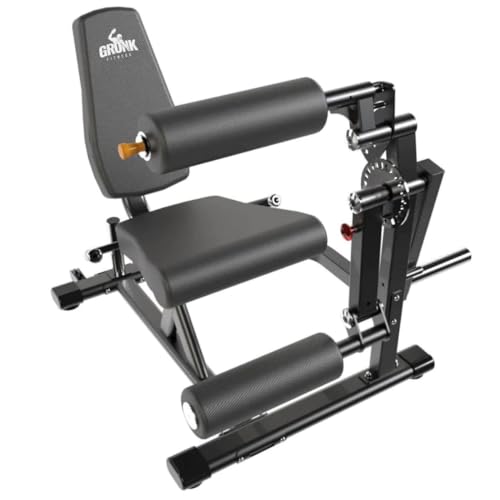 Gronk Fitness Leg Extension Machine and Leg Curl Machine | Plate Loaded Adjustable Leg Extension Bench | Home and Light Commercial Quality | Give Yourself a Great Lower Body Workout
