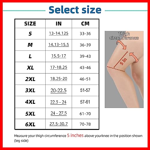 JIUFENTIAN Copper Knee Brace for Arthritis Pain and Support-Copper Knee Sleeve for knee pain Compression sleeve for Sports, Workout, Knee Pain Relief-Single(Medium)