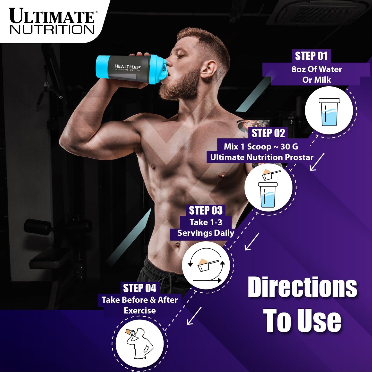 Ultimate Nutrition Prostar Whey Protein Powder, Low Carb Protein Shake with Bcaas, Blend of Whey Protein Isolate Concentrate and Peptides, 25 Grams of Protein, Keto Friendly, 5 Pounds, Chocolate Crème