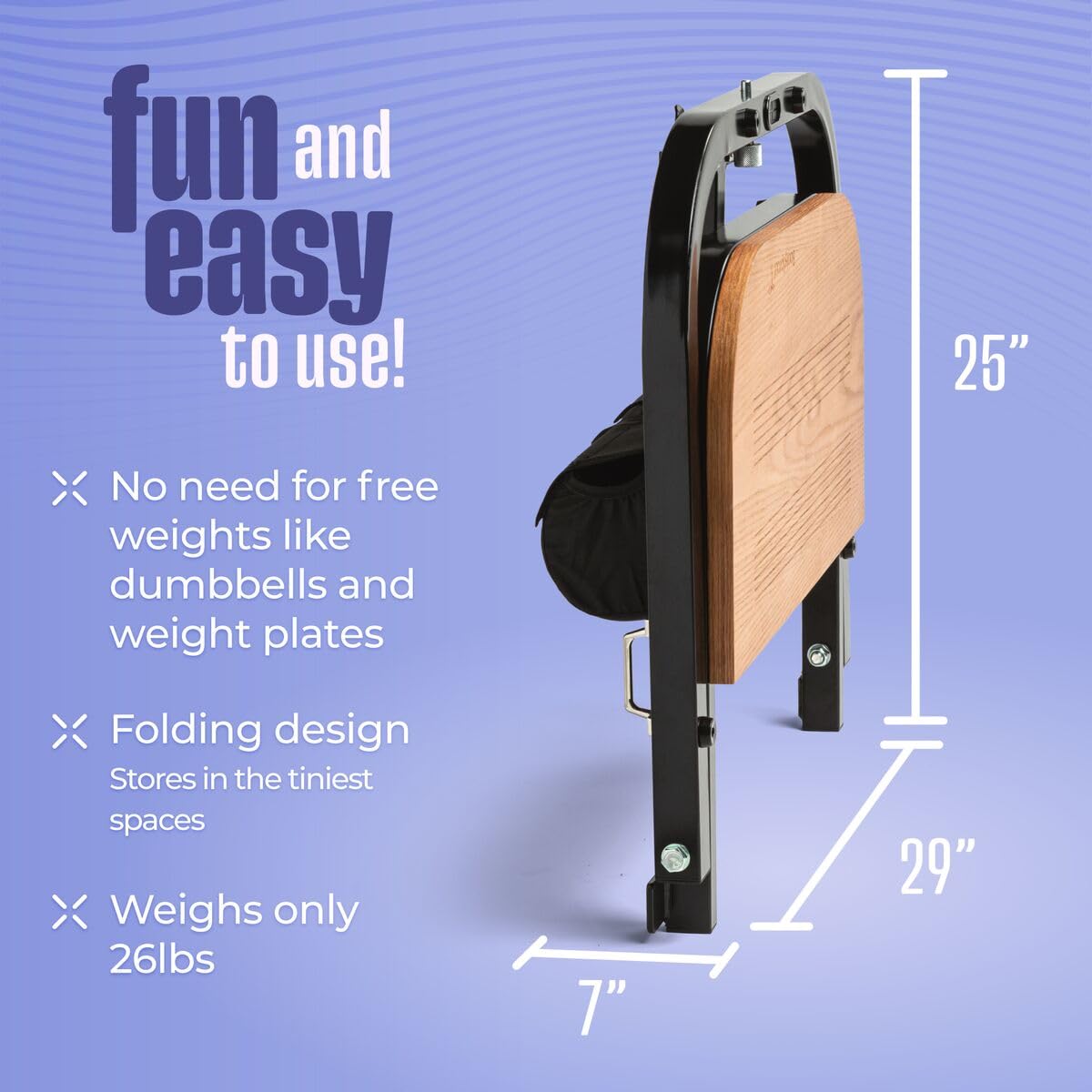 BootySprout Hip Thrust Machine for High Resistance Glute Training, up to 400 pounds of Resistance
