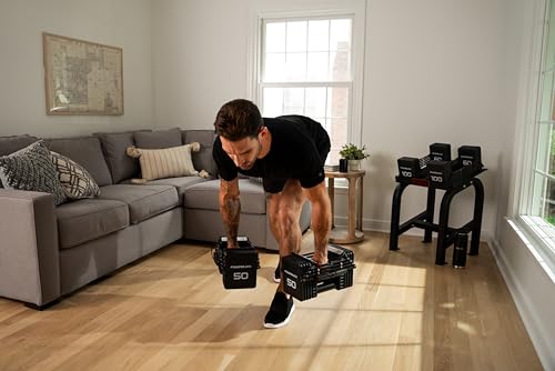 PowerBlock Home Rack Stand, Dumbbell Rack & Weight Rack, Use with Any Home Dumbbells, Durable Steel Construction, Home Gym Strength Training, Innovative Workout Equipment