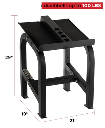 PowerBlock Home Rack Stand, Dumbbell Rack & Weight Rack, Use with Any Home Dumbbells, Durable Steel Construction, Home Gym Strength Training, Innovative Workout Equipment