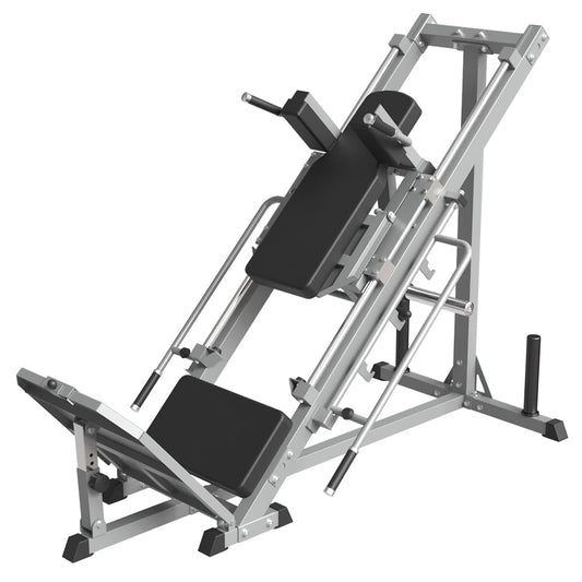 SPART Leg Press Hack Squat Machine, Professional Adjustable Leg Press Machine with Linear Bearing, Hack Squat Machine for Full Lower Body Special Workouts with Weight Storage Posts in Home Gym, Gray