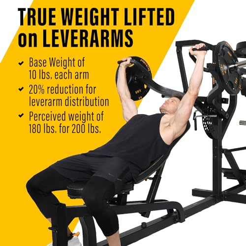 Powertec Fitness Workout Bench Multiystem® for Chest, Arms, Legs, 120.1 x 73.3 x 80.5 Inches, Black - Adjustable, Multi-User Weight Machines with Isolateral Arms - Premium at Home Gym Equipment