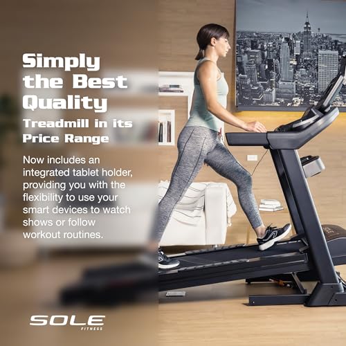 New 2023 Treadmill, Sole Treadmill F63, Foldable Treadmills for Home Use, Bluetooth, Wide Speed Range, Treadmill Foldable, Treadmills for Home with Incline, Home Exercise Treadmill (Sole F63)