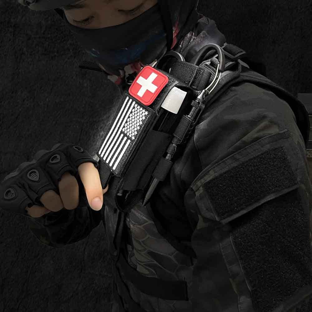 Tourniquet Holster, Cat Tourniquet Pouch Holder Molle Tourniquets Pouch Case for CAT Tourniquets, Tourniquet Holster Holder for Duty Belt Equipment Black(Tourniquet and Shear Not Included)