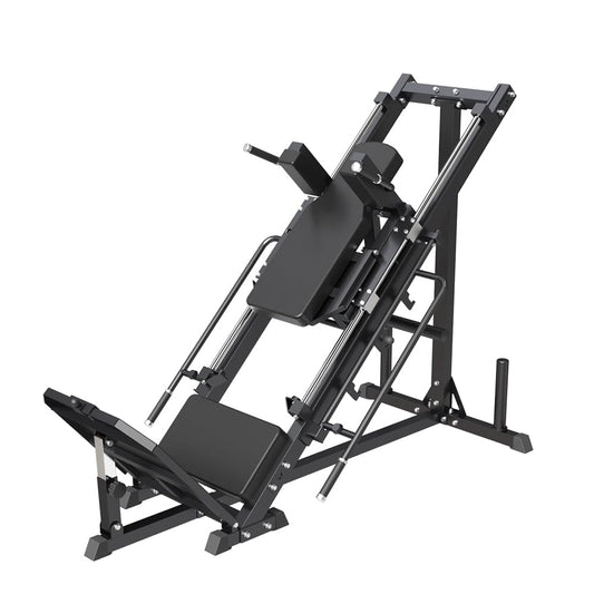 SPART Leg Press Hack Squat Machine, Professional Adjustable Leg Press Machine with Linear Bearing, Hack Squat Machine for Full Lower Body Special Workouts with Weight Storage Posts in Home Gym, Black