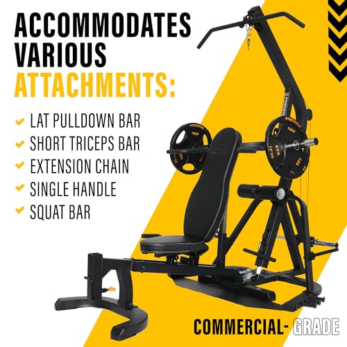 Powertec Fitness Workbench LeverSystem - Workout Bench, 500 LB Weight Capacity, Black - Gym Equipment for Home - Adjustable Full Body Workout Machine