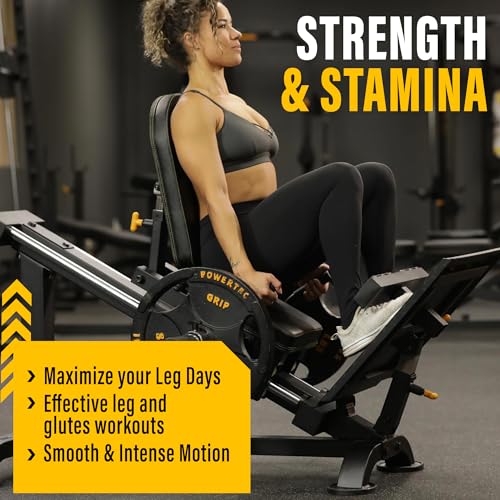 Powertec Fitness Leg Sled - Leg Press Machine, 700 LB Capacity, Black - Professional Home Gym Equipment - Heavy Duty Exercise Equipment for Lower Body Workout