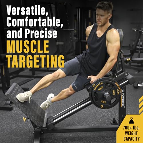 Powertec Fitness Leg Sled - Leg Press Machine, 700 LB Capacity, Black - Professional Home Gym Equipment - Heavy Duty Exercise Equipment for Lower Body Workout