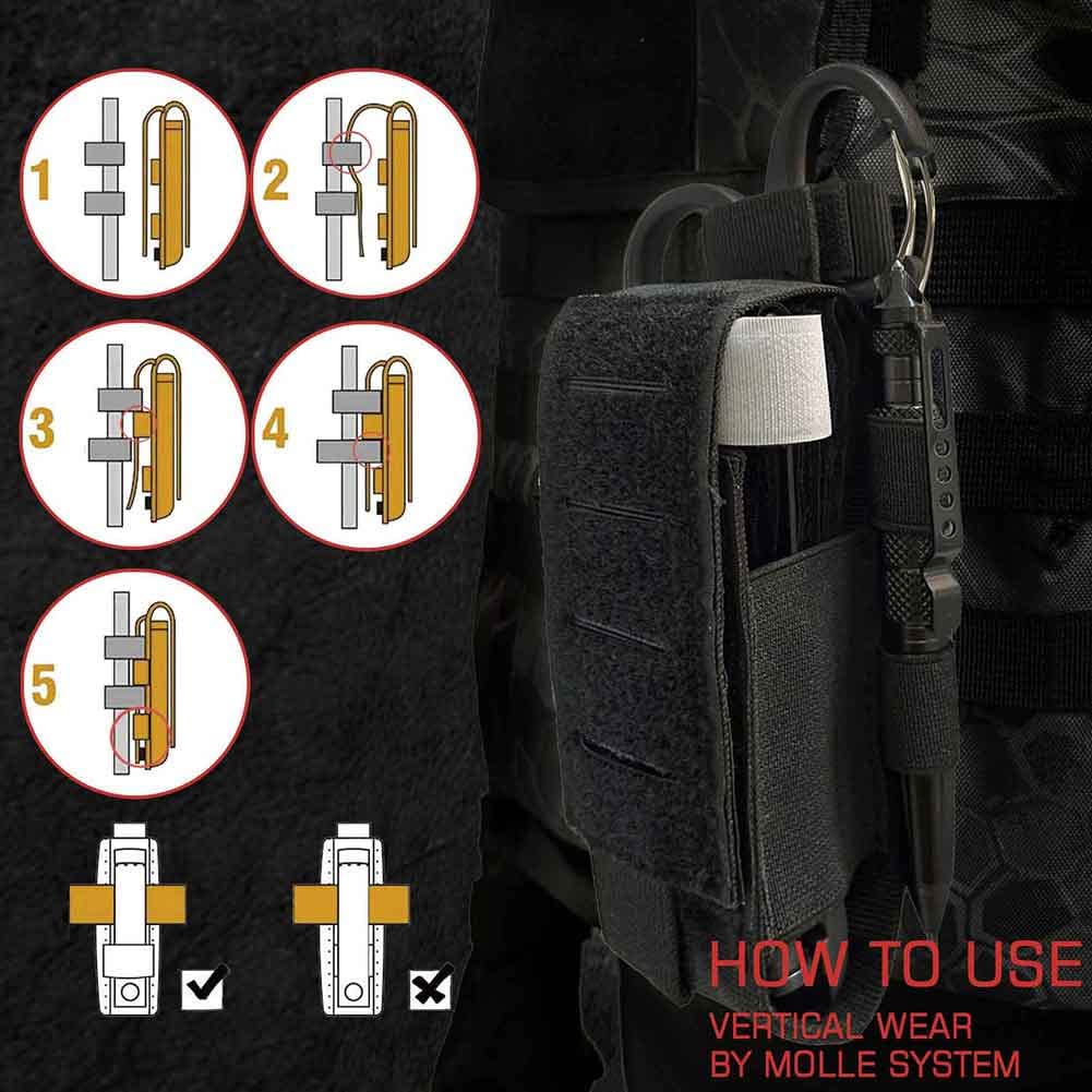 Tourniquet Holster, Cat Tourniquet Pouch Holder Molle Tourniquets Pouch Case for CAT Tourniquets, Tourniquet Holster Holder for Duty Belt Equipment Black(Tourniquet and Shear Not Included)