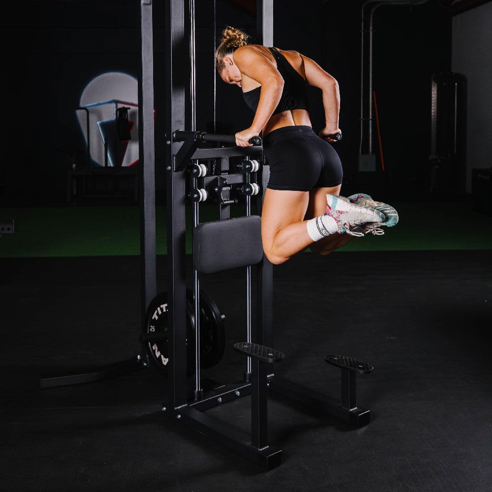 Titan Fitness Plate-Loaded Assisted Chin/Pull-Up and Dip Machine, Rated 400 LB, Assisted Resistance Specialty Machines