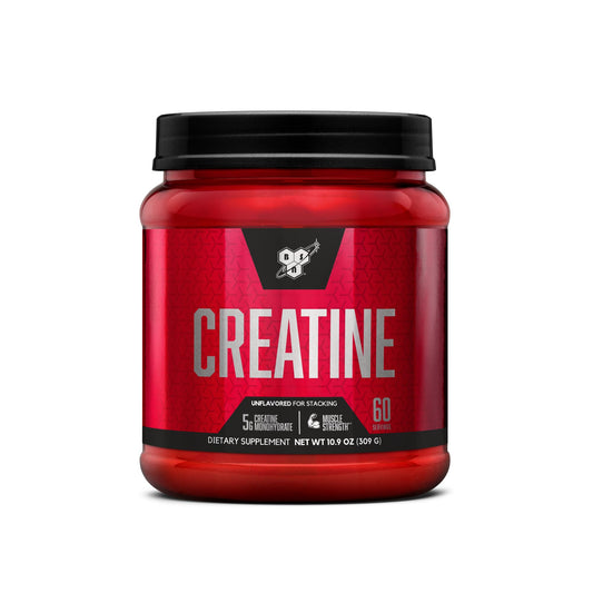 BSN Micronized Creatine Monohydrate Powder, Unflavored, 2 Months Supply-60 Servings, 10.9 ounce