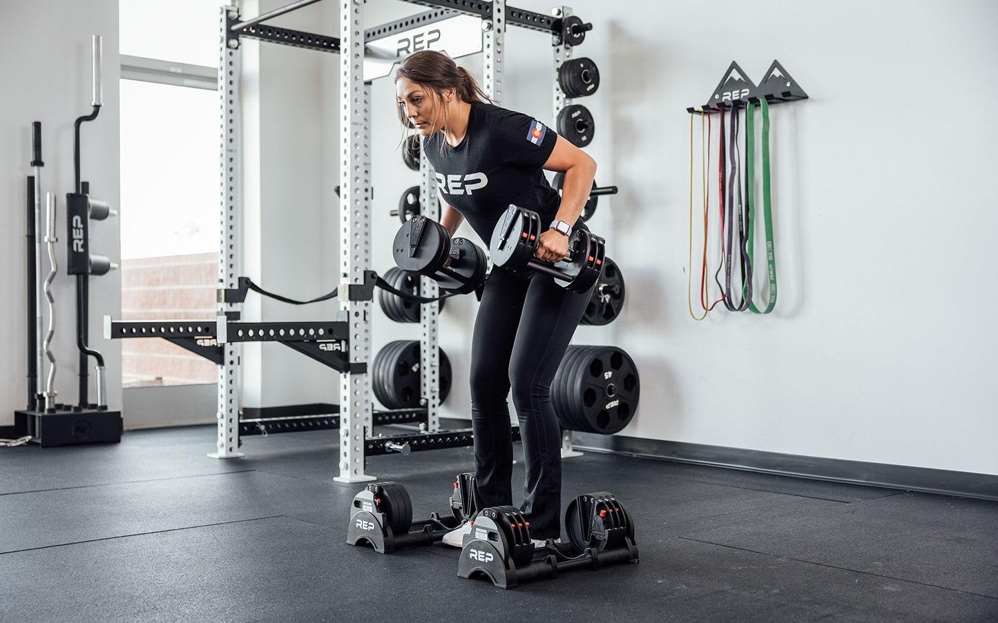 Rep Fitness Quickdraw Adjustable Dumbbells, Multiple weight ranges available including: 5-30, 5-40,5-50 and 5-60 lbs (5-60 lbs)