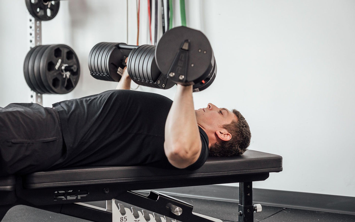Rep Fitness Quickdraw Adjustable Dumbbells, Multiple weight ranges available including: 5-30, 5-40,5-50 and 5-60 lbs (5-60 lbs)