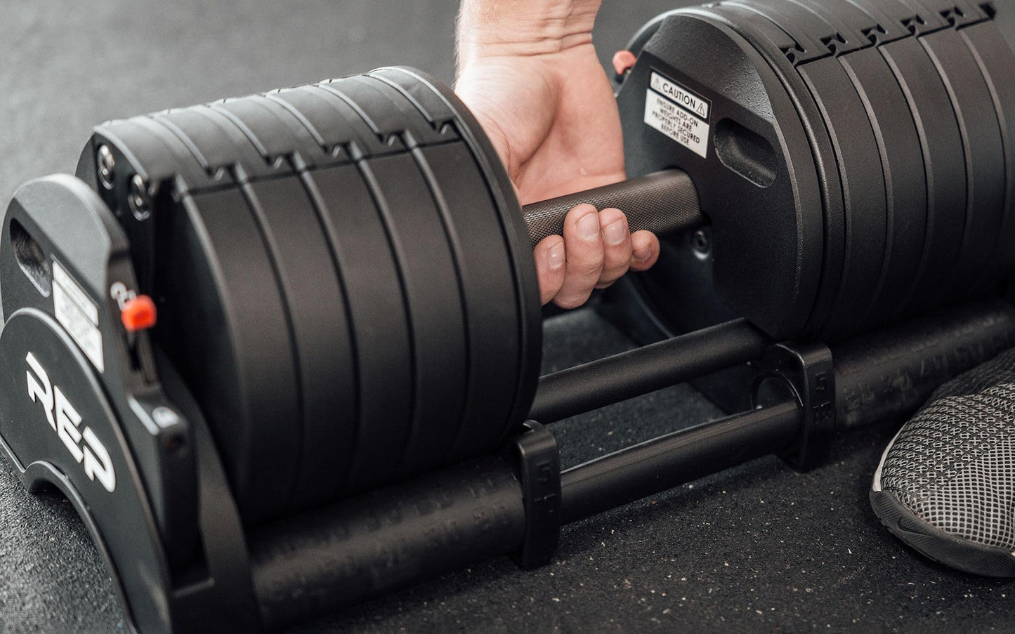 Rep Fitness Quickdraw Adjustable Dumbbells, Multiple weight ranges available including: 5-30, 5-40,5-50 and 5-60 lbs (5-60 lbs)