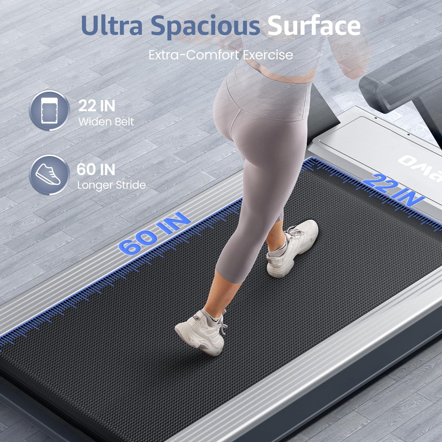 OMA Treadmill 5925 6134 6830, Treadmills for Home with Incline 15%, Folding Treadmill for Walking Running with Quiet Brushless, Pulse Sensors, 36 Preset Programs, LED Display