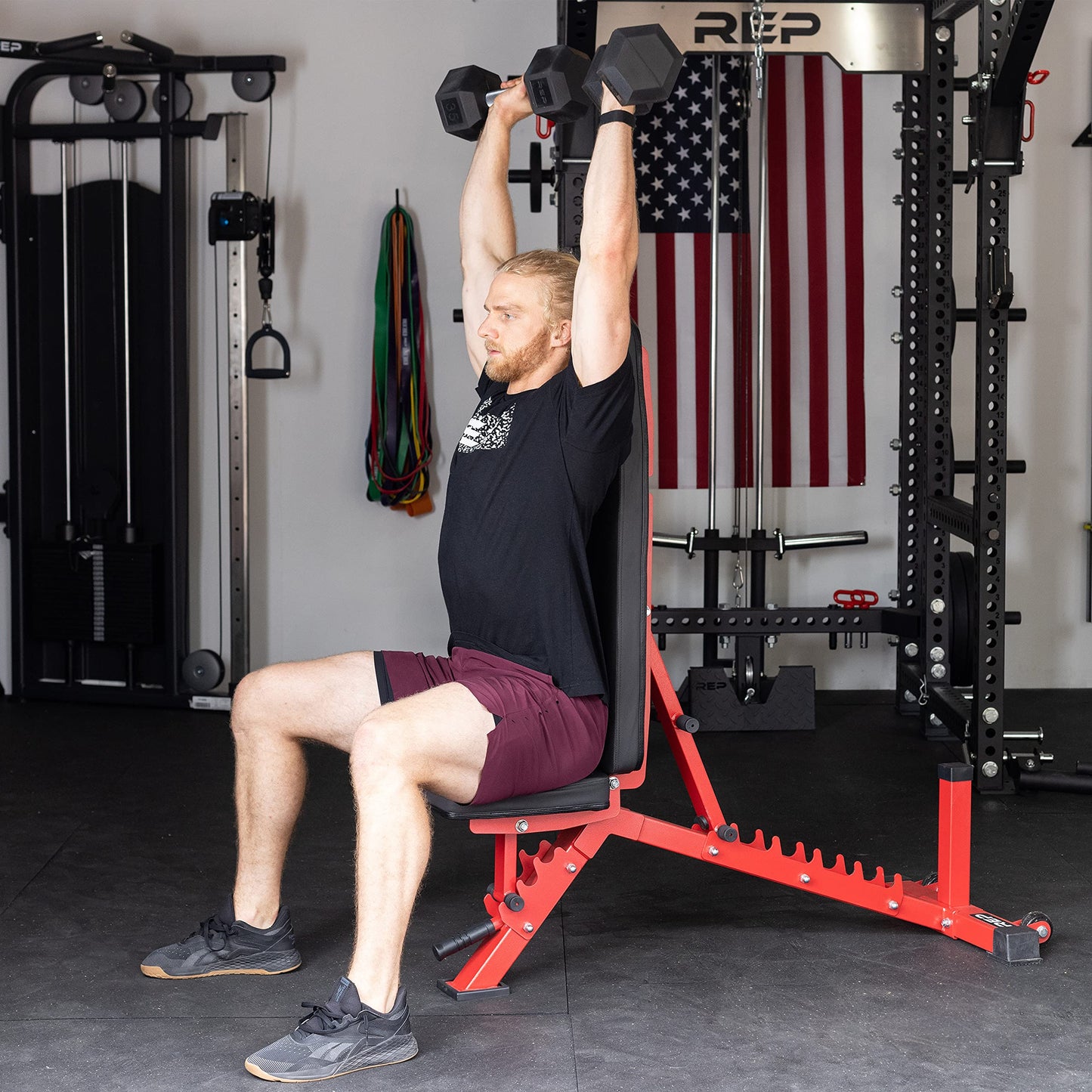 Rep Adjustable Bench, AB-3100 V3 (Red)