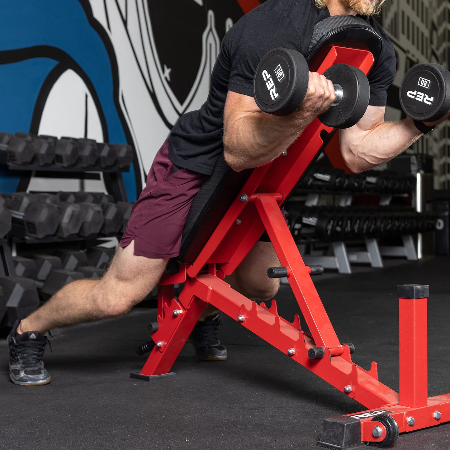 Rep Adjustable Bench, AB-3100 V3 (Red)