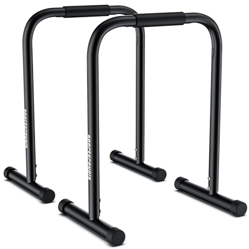 Sportsroyals Dip Bar,Adjustable Parallel Bars for Home Workout,Dip Station with 300LBS Loading Capacity