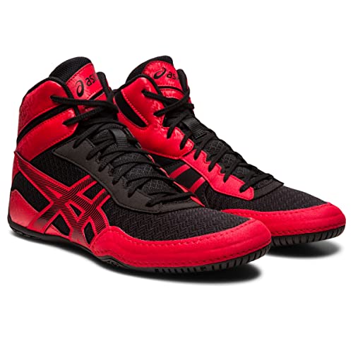 ASICS Men's MATCONTROL 3 Wrestling Shoes, 12.5, Black/Classic RED