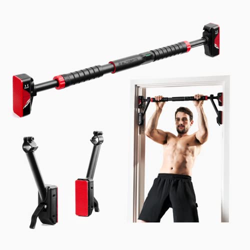 BLITZBFITZ Doorframe 880LBS Max Capacity Pull Up Bar for Door | Multipurpose| 30.9”-38.6’’ Width | Non-Slip Chin Up Bar Doorway No Screws