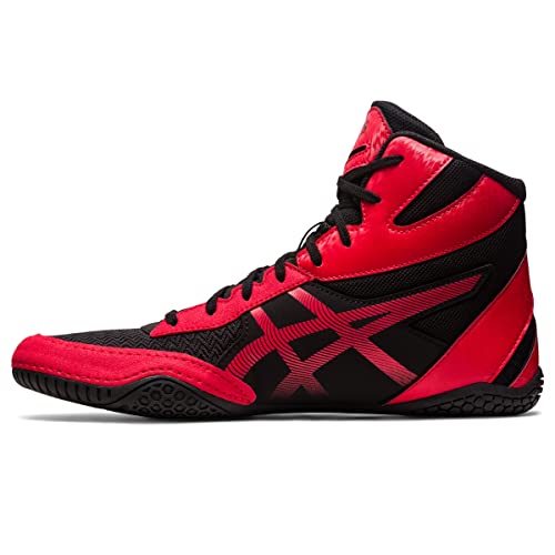 ASICS Men's MATCONTROL 3 Wrestling Shoes, 12.5, Black/Classic RED