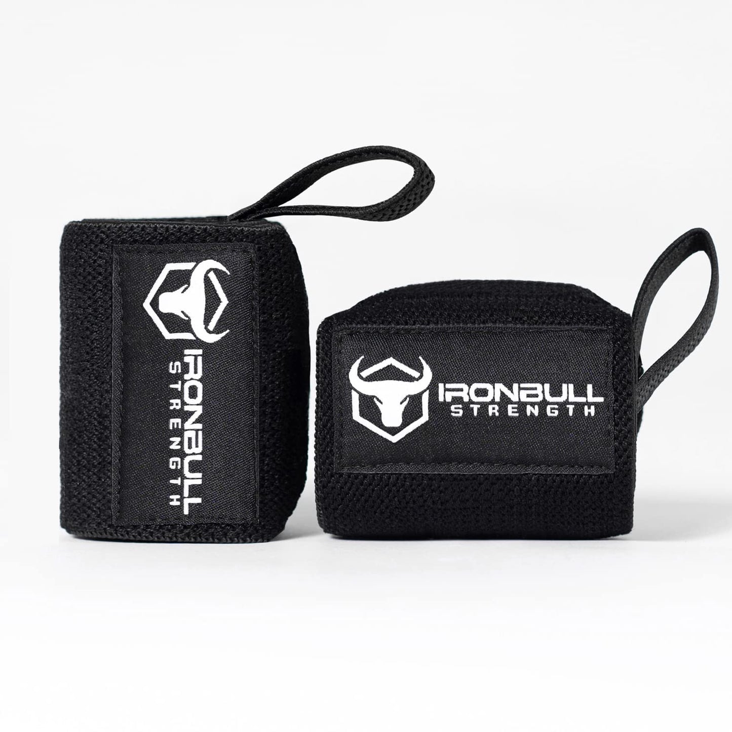 Wrist Wraps (18" Premium Quality) for Powerlifting, Bodybuilding, Weight Lifting - Wrist Support Braces for Weight Strength Training (Black)