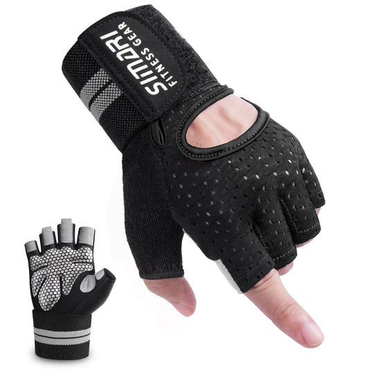 SIMARI Workout Gloves Mens and Women Weight Lifting Gloves with Wrist Support for Gym Training, Full Palm Protection for Fitness, Weightlifting, Exercise, Hanging, Pull ups