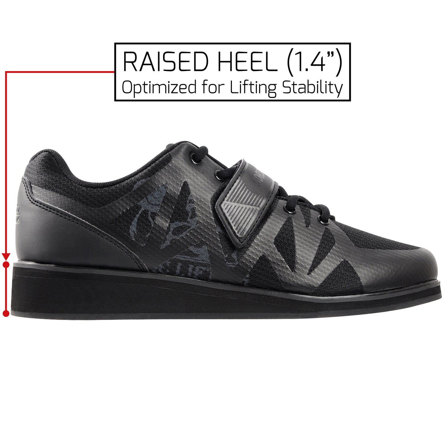 Nordic Lifting Powerlifting Shoes for Heavy Weightlifting - Men's Squat Shoe - MEGIN (Black, us_Footwear_Size_System, Adult, Men, Numeric, Medium, Numeric_12)